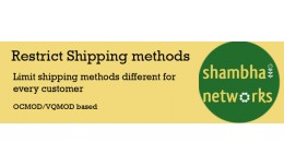 Restrict Shipping methods customer