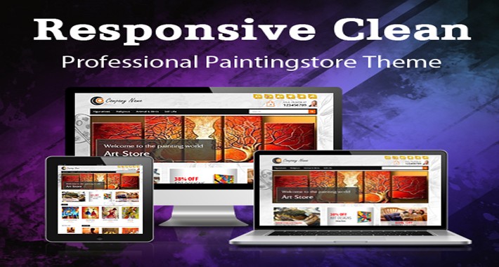 Responsive Clean Professional Paintingstore Theme