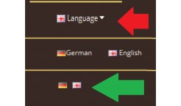 GGW language switch - no drop down