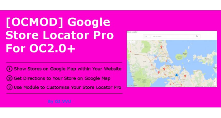 [OCMOD]Google Store Locator Pro for OC2.0+