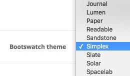Bootswatch theme