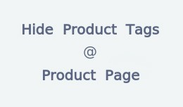 Remove tags from product page store front
