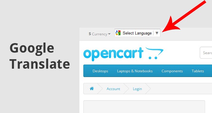 opencart google translate