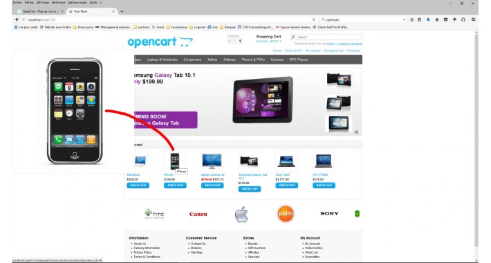 Zoom Pop up css  in pages : category search spécial...