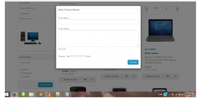 free extension to write product review at the category page