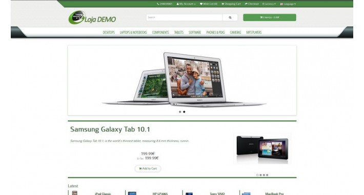 GreenTheme Opencart 2.3.x