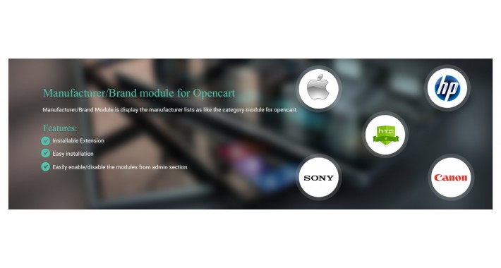 Manufacturer/Brand module for Opencart