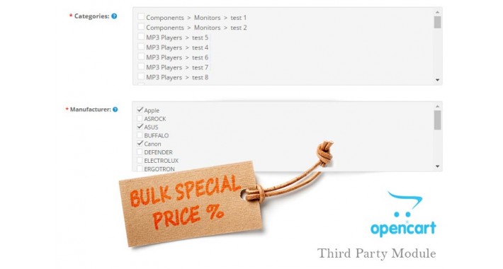 Bulk Special Price OC2.x.x