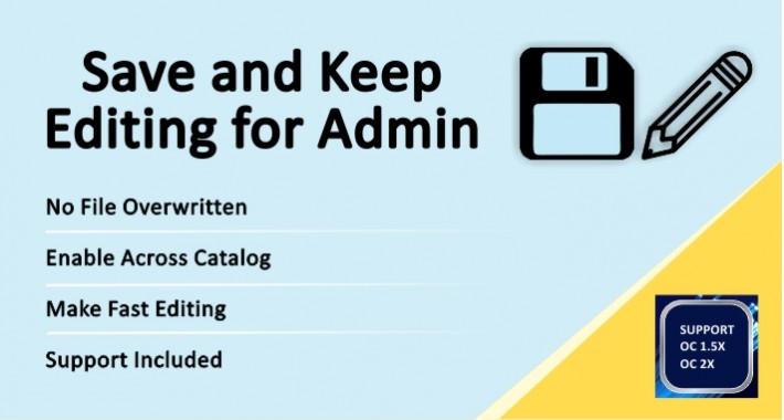 Save and Keep Editing for Admin