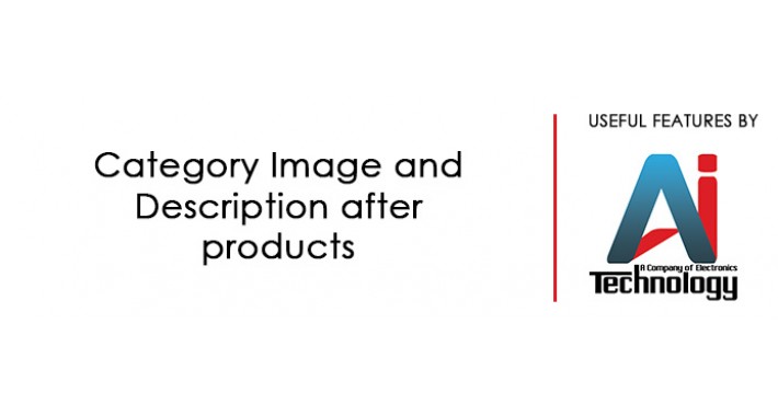 Category Description after products