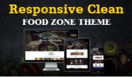 Responsive Clean  and Elegant Food Zone Theme