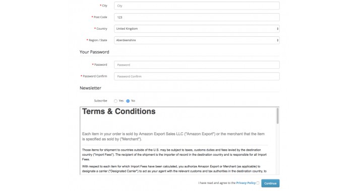  Terms and Conditions: Instant Preview in iFrame (OCmod)