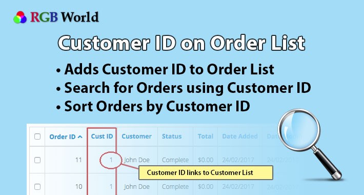 Customer ID on Order List