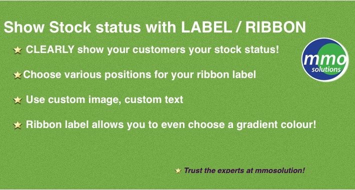 Show Stock Status With Label Ribbon