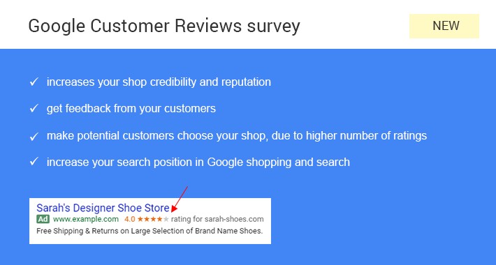 Google Customer Reviews / Zákaznické recenze google
