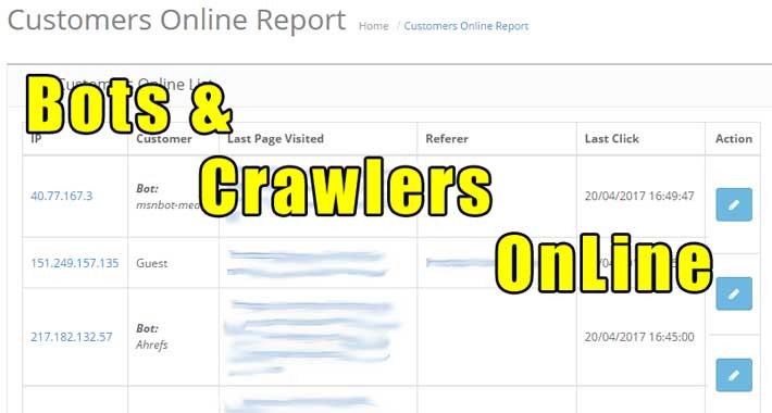 Bots and Crawlers OnLine