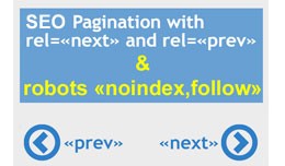 SEO pagination: rel next/prev & robots noind..