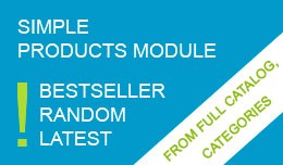 Simple Products (Category, Random, Bestseller, L..