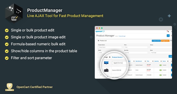 Product Manager -  Fast Bulk Product Management Tool