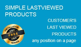 Simple Last Viewed Products