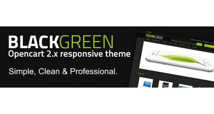 Black Green Theme - Opencart 2.x Theme