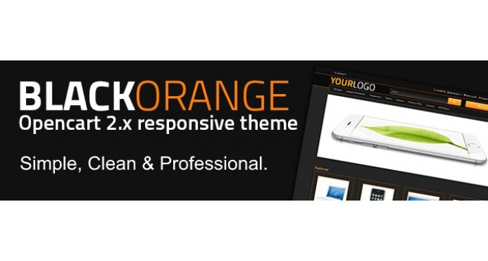 Black Orange Theme - Opencart 2.x Theme