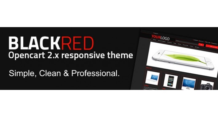 Black Red Theme - Opencart 2.x Theme