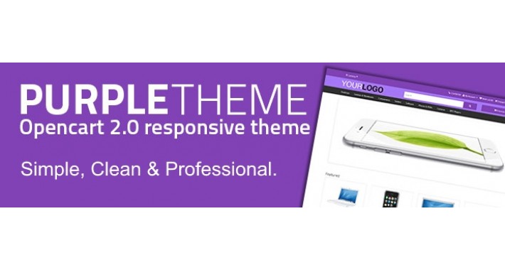 Purple Theme - Opencart 2.x Theme