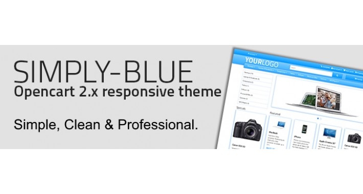 Simply Blue - Opencart 2.x Theme