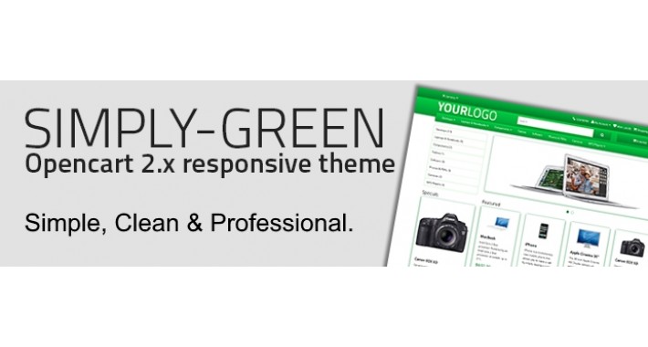 Simply Green - Opencart 2.x Theme