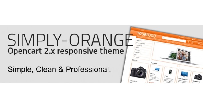 Simply Orange - Opencart 2.x Theme