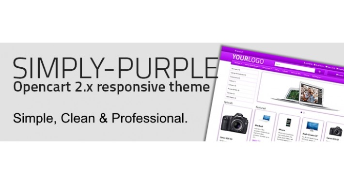 Simply Purple - Opencart 2.x Theme