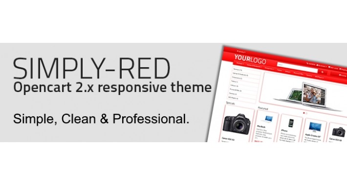 Simply Red - Opencart 2.x Theme