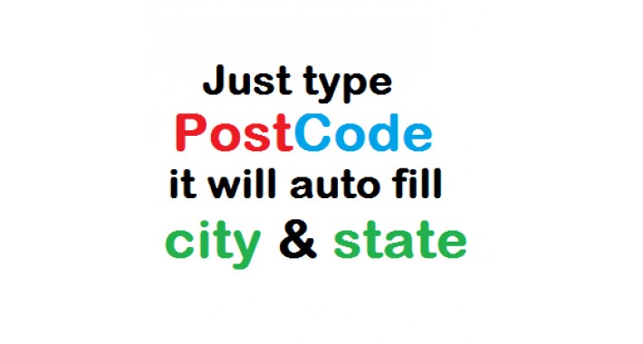 auto fill city & state option using post code