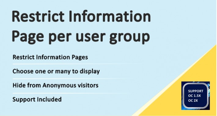 Restrict Information Pages
