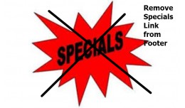 Remove Specials Link from Footer