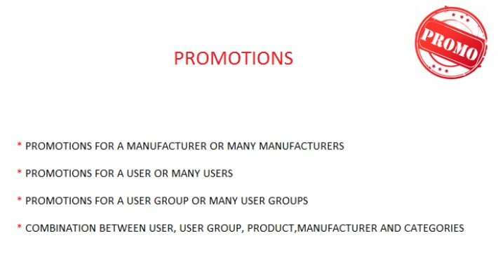 Promotions - Discounts