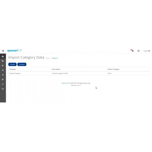 OpenCart - Import Category And Product Data (OCMOD)