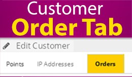 Customer Order Tab