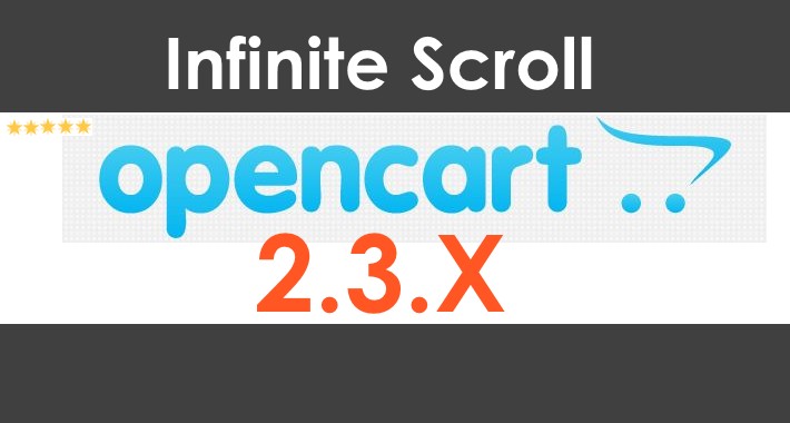 Simple infinite scroll to opencart 2.3.X