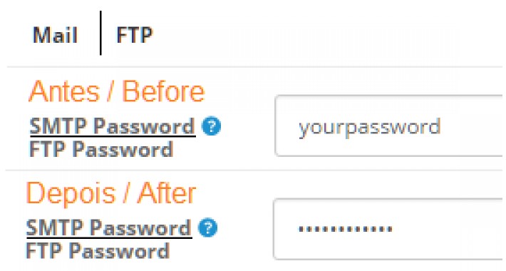 [OCmod] Hide Email FTP Password