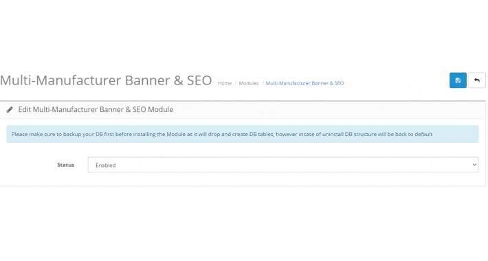Multilanguage Manufacturer Banner & SEO
