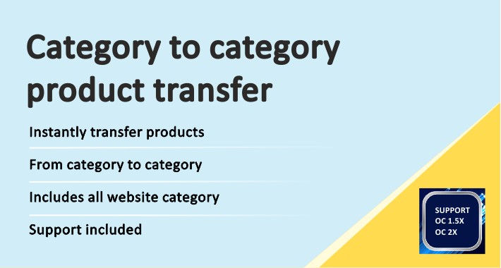 Category to Category Product Transfer