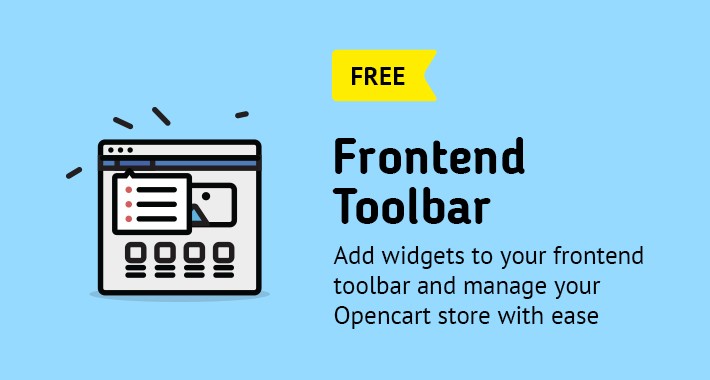 Frontend Toolbar for Opencart