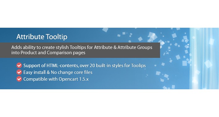 Attribute Tooltip - Tooltips for Attribute and Attribute Groups