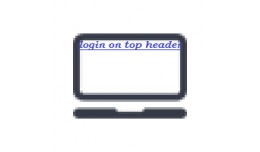login on top header