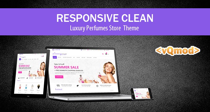 Responsive Clean  Luxury Perfumes Store Theme