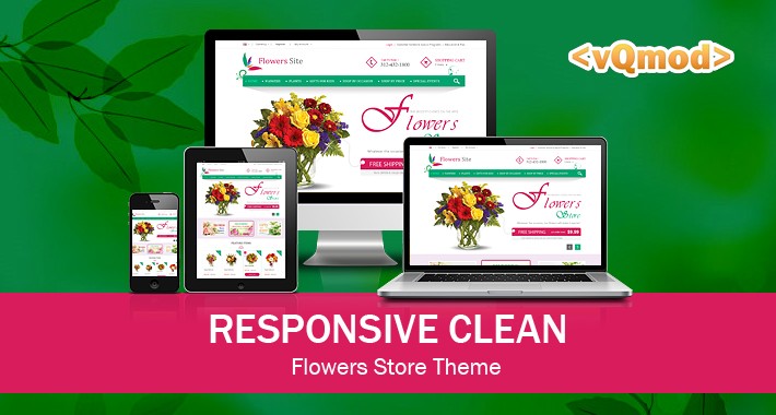 Responsive Clean Flowers Store Theme