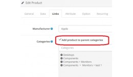 Add product to parent categories