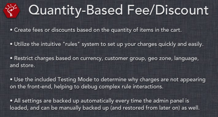 [OLD] Quantity-Based Fee/Discount